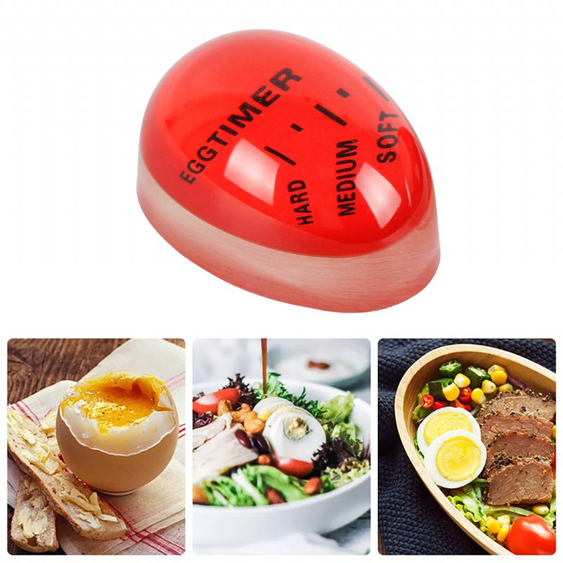 2pcs Smart Egg Timer Na Varenie Vajíčok Na Mäkko Alebo Na Tvrdo Vajcia Citlivé Na Teplo Zmena Farby Časovač Kuchynského Náradia Bpa Free Pre Manželku Vianočný Darček Čierny Piatok Výpredaj