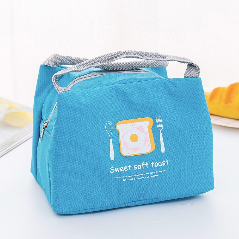 Prenosná Thicken Lunch Tote Bag Oxford Vodotesná Chladiaca Izolovaná Kabelka Roztomilé Úložné Nádoby