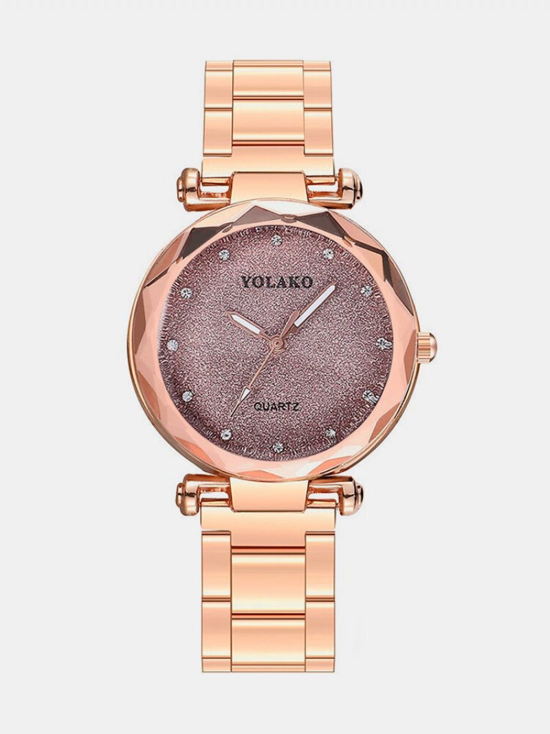 Módne Hodinky Quartz Watch Strarry Night Women Nerezové Diamantové