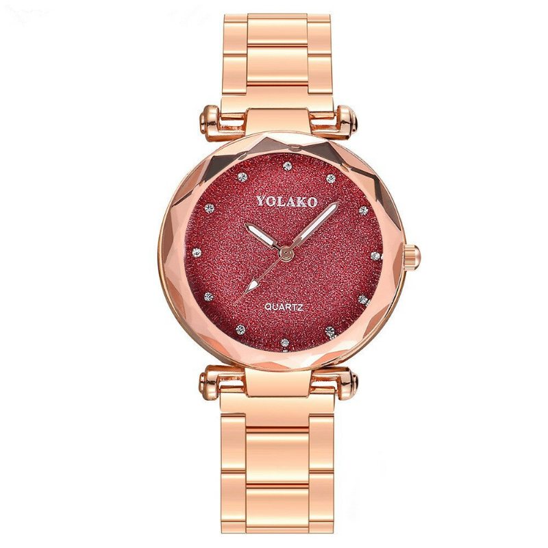 Módne Hodinky Quartz Watch Strarry Night Women Nerezové Diamantové