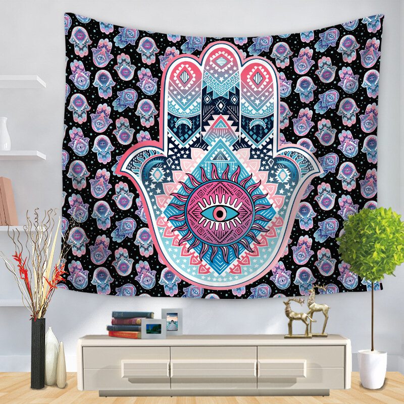 Bohemian Mandala Tarot Constellation Nástenné Tapisérie Home Living Room Art Decor Plážové Uteráky