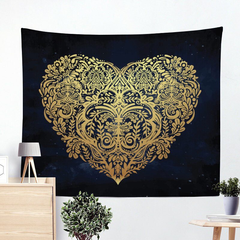 Bohémsky Indický Geometrický Mesiac Pozadia Tapestry Home Decor Painting Yoga Mat