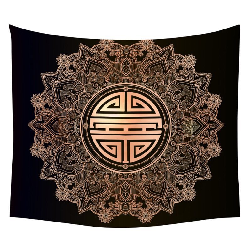 Bohémsky Indický Geometrický Mesiac Pozadia Tapestry Home Decor Painting Yoga Mat