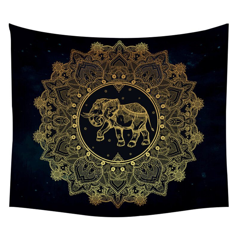 Bohémsky Indický Geometrický Mesiac Pozadia Tapestry Home Decor Painting Yoga Mat