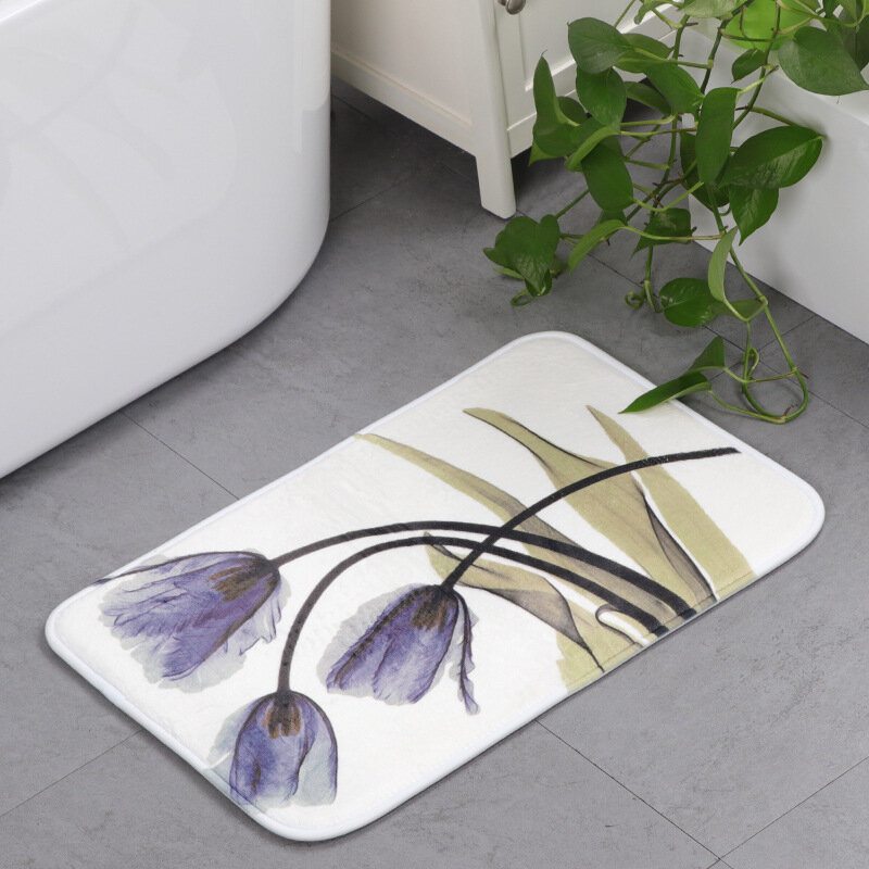 Memory Foam Chronic Rebound Printing Lotus Absorbent Protišmyková Podložka Domáca Detská Izba Podlaha Koberec