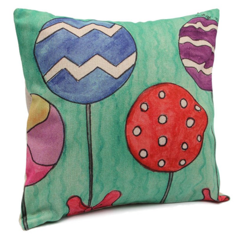 Obliečky Na Vankúše Zo Série Christmas Candy Home Sofa Square Cushion Cover