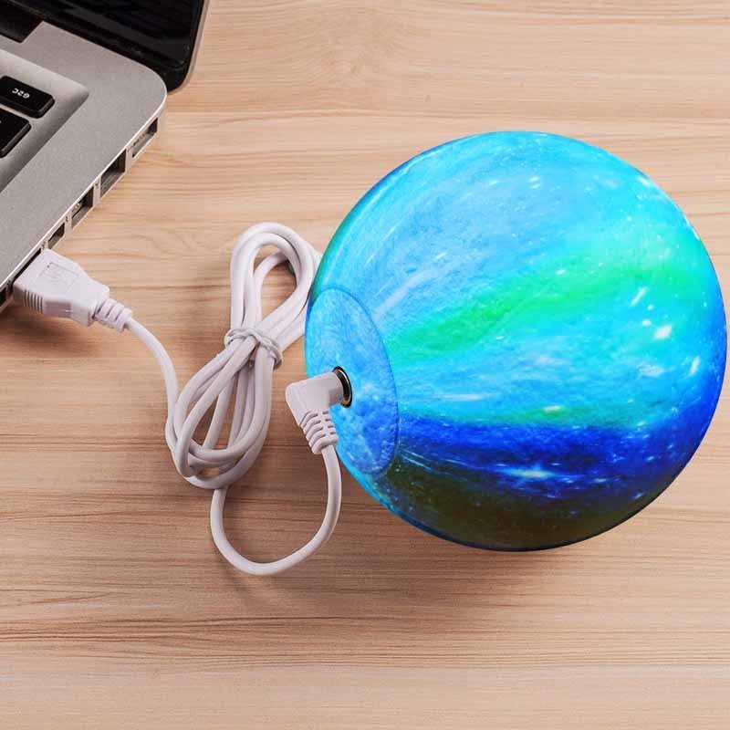 3d Tlač Moon Lamp Space Led Nočné Svetlo Diaľkové Ovládanie Usb Nabíjanie Najlepšie Darčeky