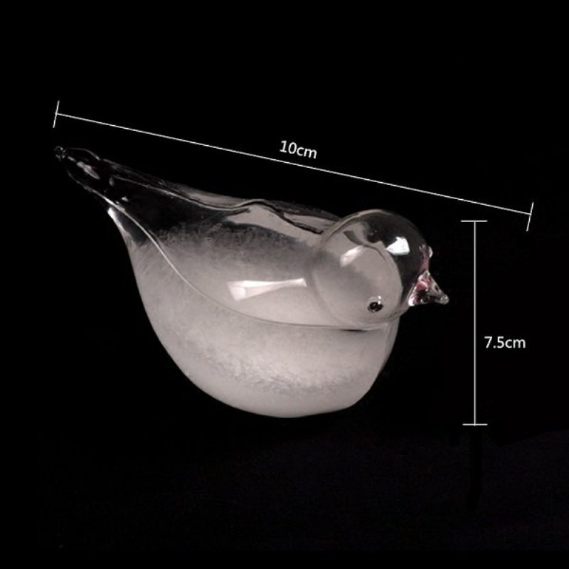 7.5 X 10 cm Kreatívny Tvar Vtáčika Predpoveď Počasia Búrka Zo Skla Novinka Do Domácnosti
