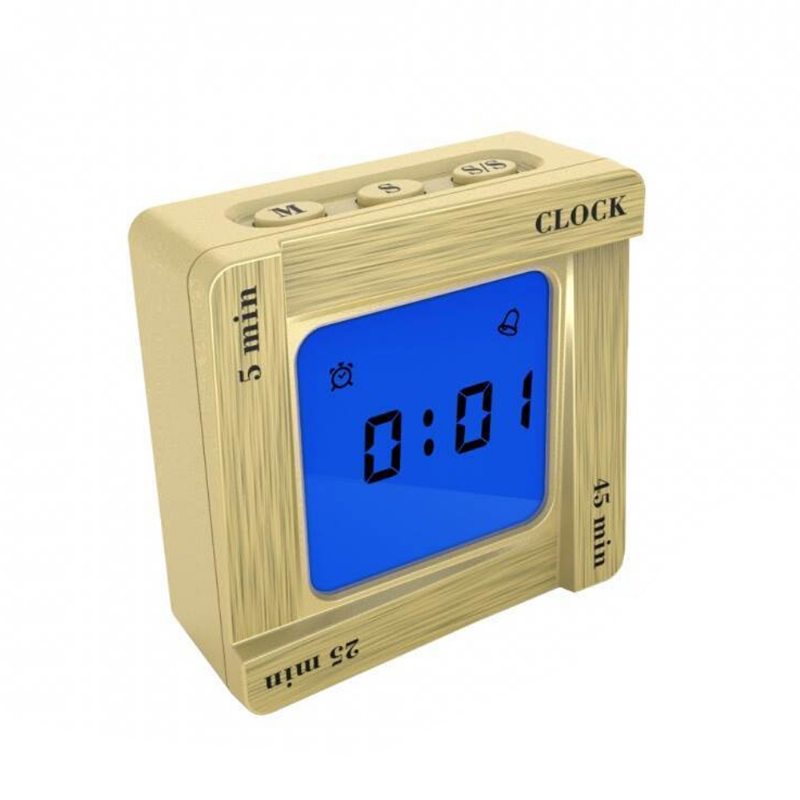 Creative Flip Square Budík Timer Pripomenutie Vibrátor Študentská Spálňa Dekorácia Pracovnej Plochy Time Management