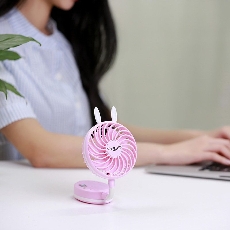 Loskii Lf-092 Mini Usb Ručný Stojanový Ventilátor Letné Chladenie Prenosný Cestovný Vonkajší