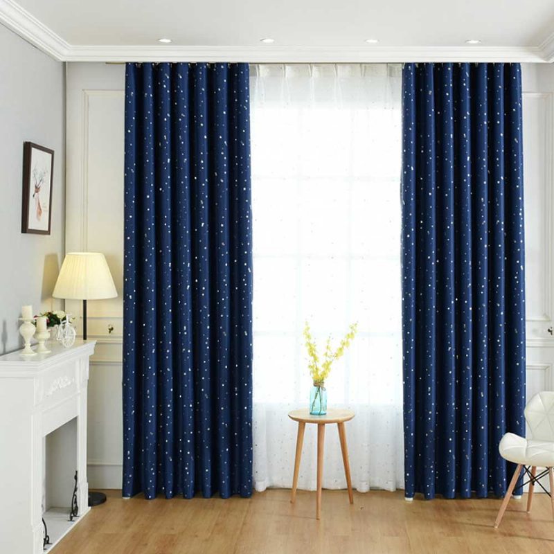 Star Hot Silver Curtain Viacfarebné Závesy Pre Hotelové Inžinierstvo Obývacia Izba Spálňa Vysokokvalitný Flanelový Záves