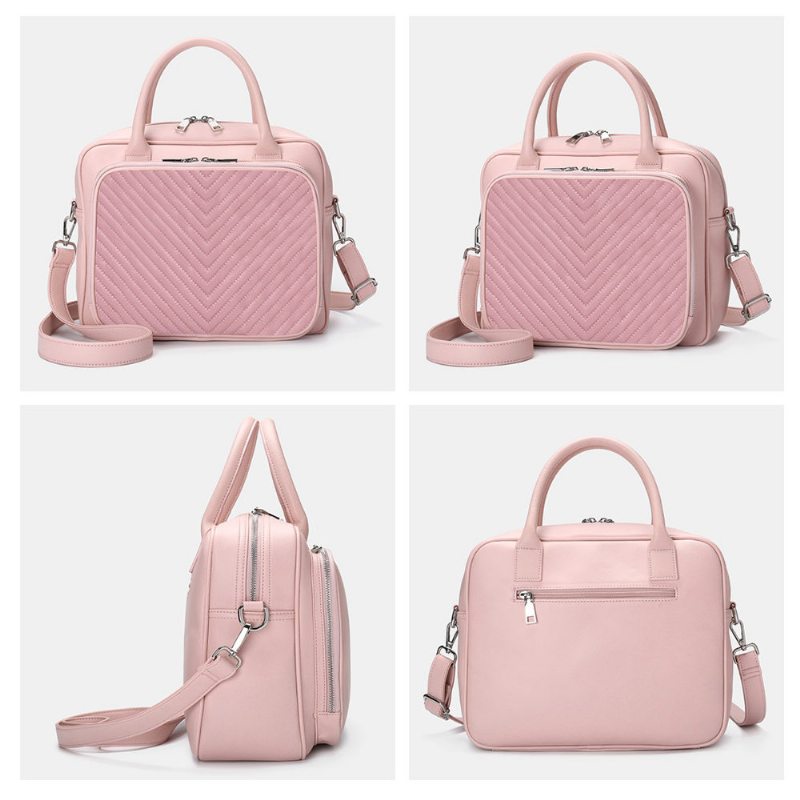 Dámska Dizajnová Pruhovaná Cestovná Taška Na Notebook Crossbody