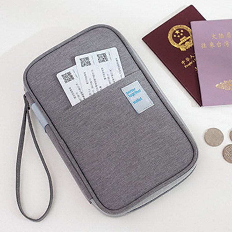 Dámska Nylonová Prenosná Palubná Taška Passport Clutch Bag