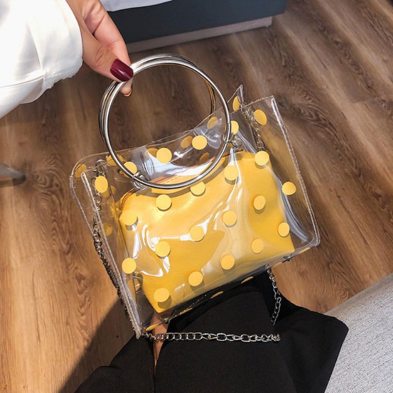 Dámska Taška Jelly Chain Bag Cez Rameno