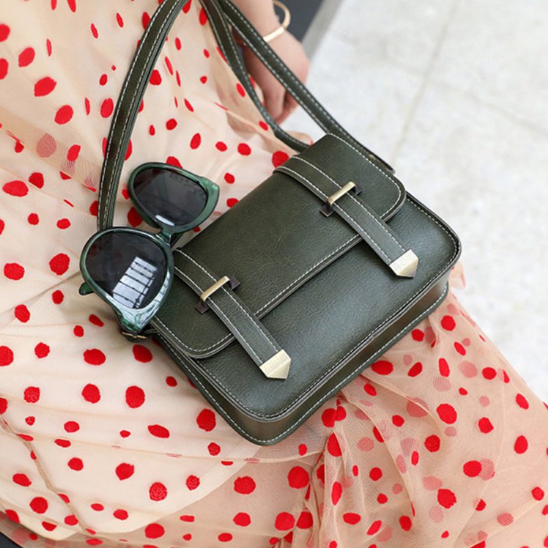 Dámska Vintage Pevná Crossbody Taška Mini Na Telefón