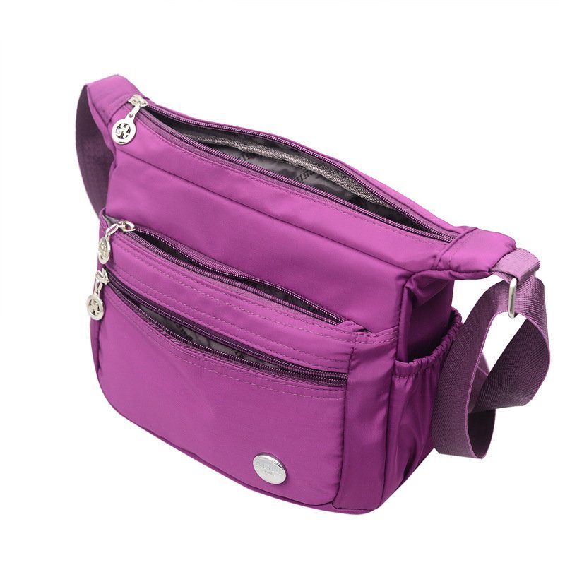 Dámske Nylonové Vodeodolné Crossbody Tašky Multi-slot Pre Voľný Čas Ľahké Cez Rameno