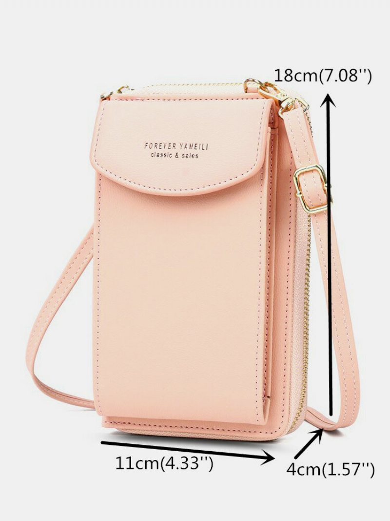 Dámske Priehradky Na Viac Kariet 6.5-palcová Taška Na Telefón Crossbody Cez Rameno