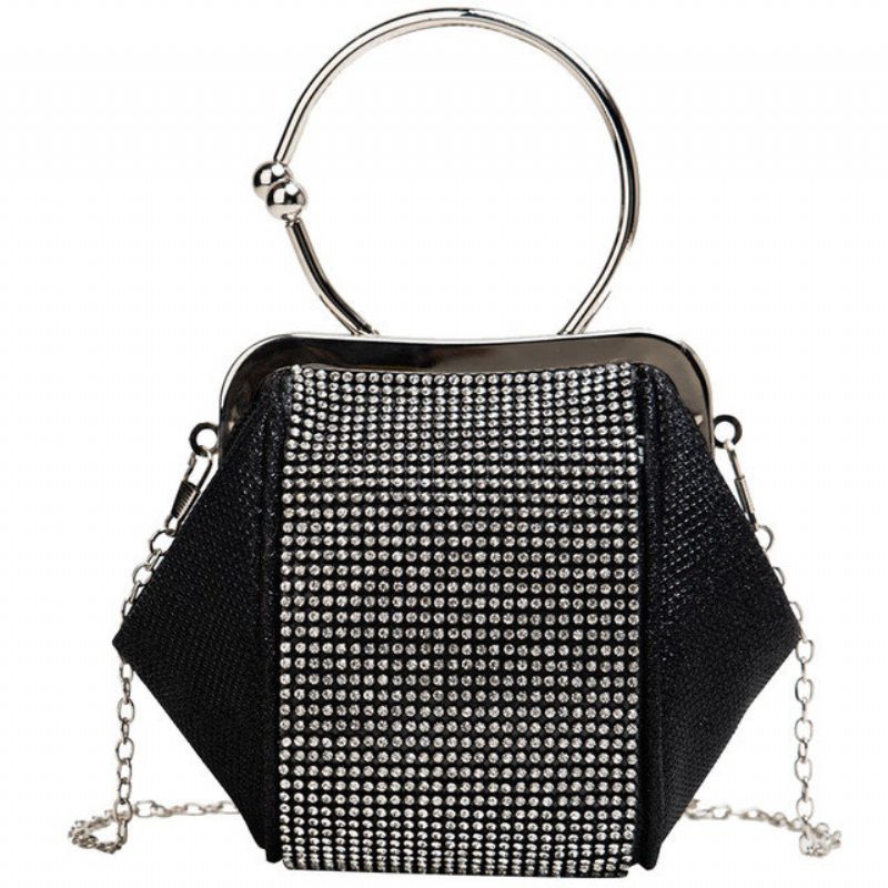 Elegantná Malá Kabelka Dámska Nová Cez Rameno S Reťazou Na Zahraničný Plyn Fashion Diamond Crossbody