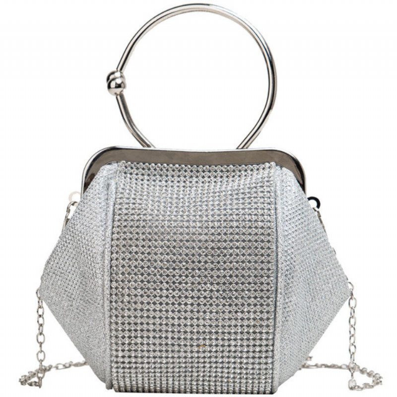 Elegantná Malá Kabelka Dámska Nová Cez Rameno S Reťazou Na Zahraničný Plyn Fashion Diamond Crossbody