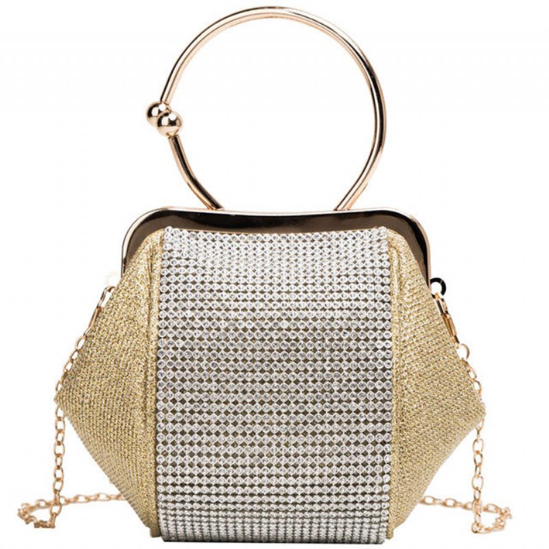 Elegantná Malá Kabelka Dámska Nová Cez Rameno S Reťazou Na Zahraničný Plyn Fashion Diamond Crossbody