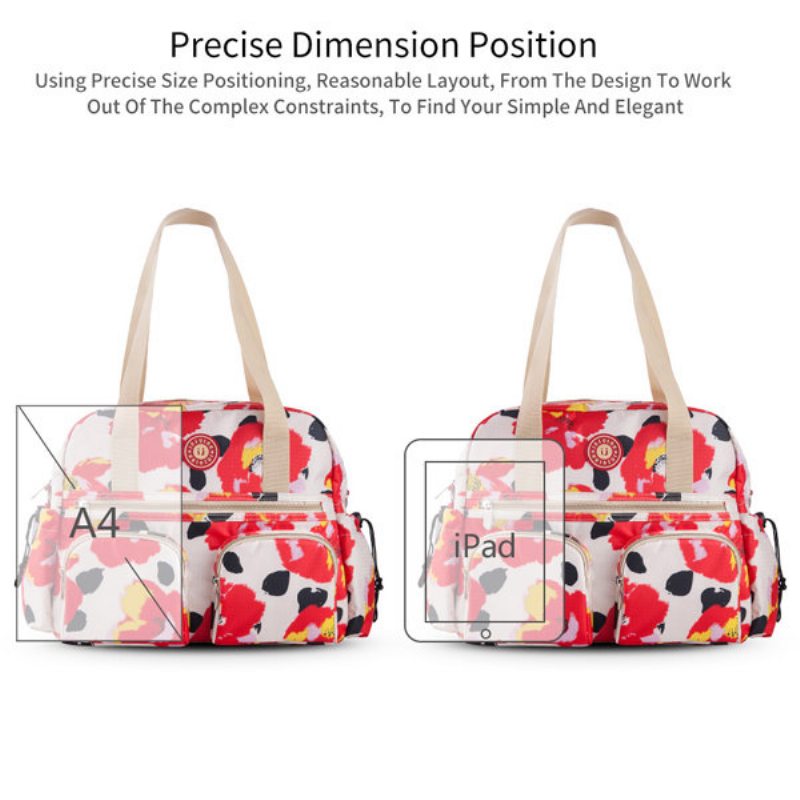 Insular Women Nylonové Tašky Na Detské Plienky Múmia Weekender Bag Crossbody Kabelka