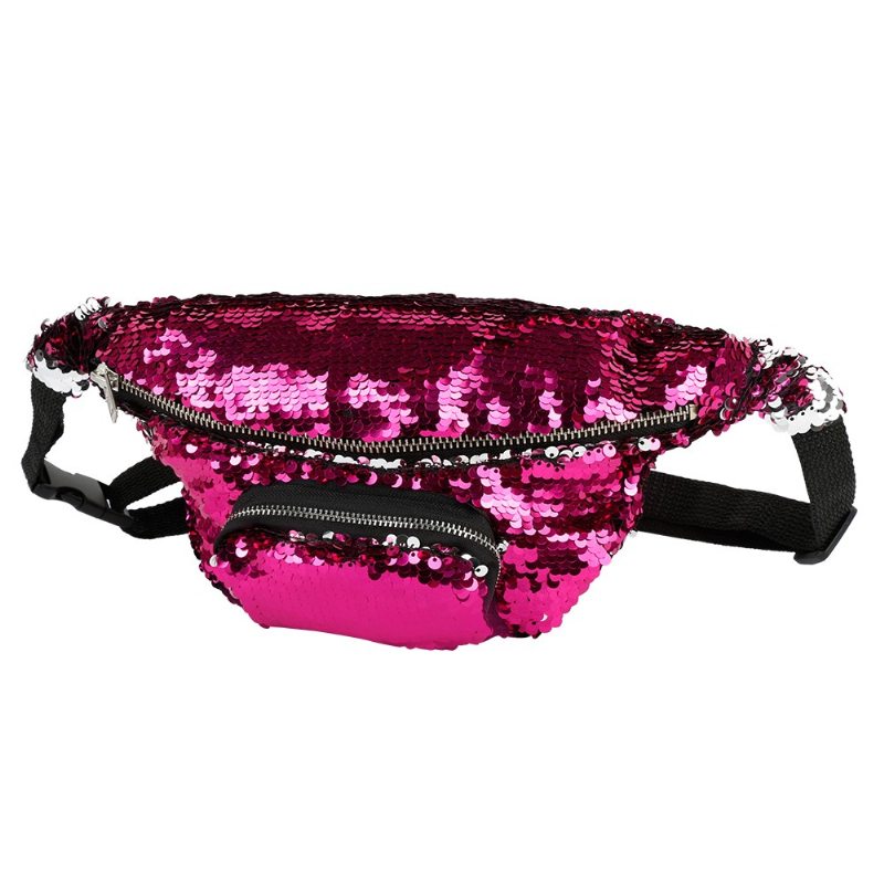 Lesklá Taška Do Pása S Nastaviteľným Popruhom Pre Ženy Fashion Fanny Pack Na Plážový Festivalový Karneval