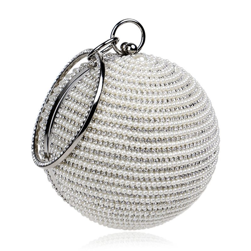 Módna Kabelka Pearl Ball Tote Party European Beauty Bag Vysokokvalitná Polyesterová Párty