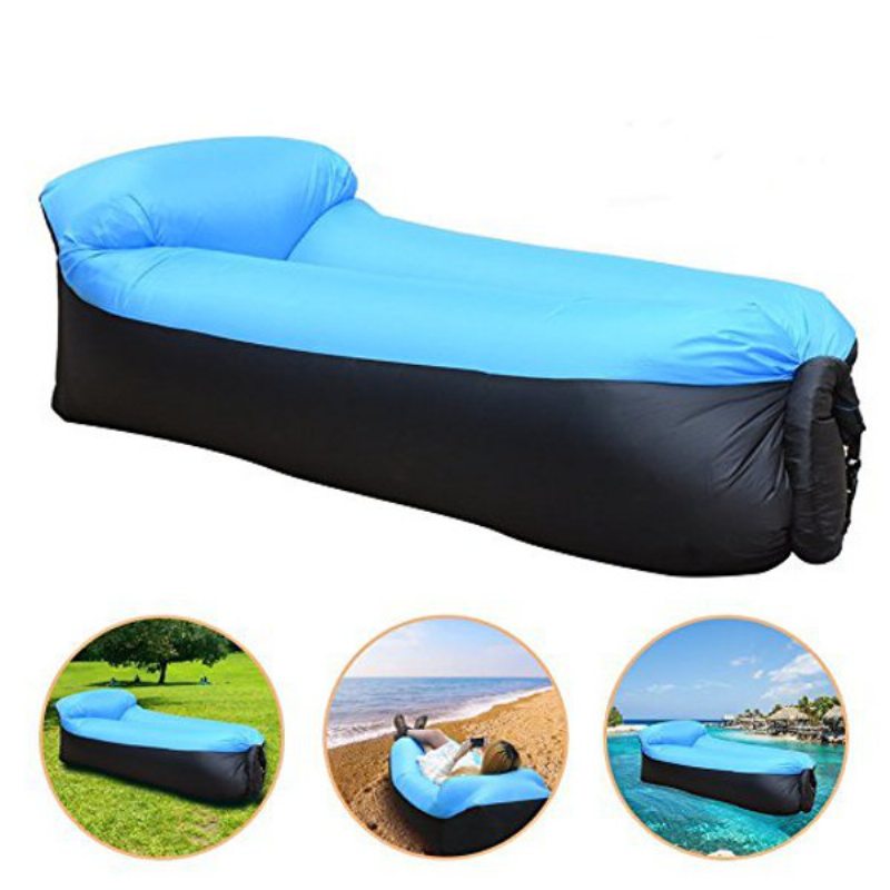 Vylepšená Verzia Outdoor Travel Lazy Sofa Nafukovacia Pohovka Fast Air Hojdacia Sieť