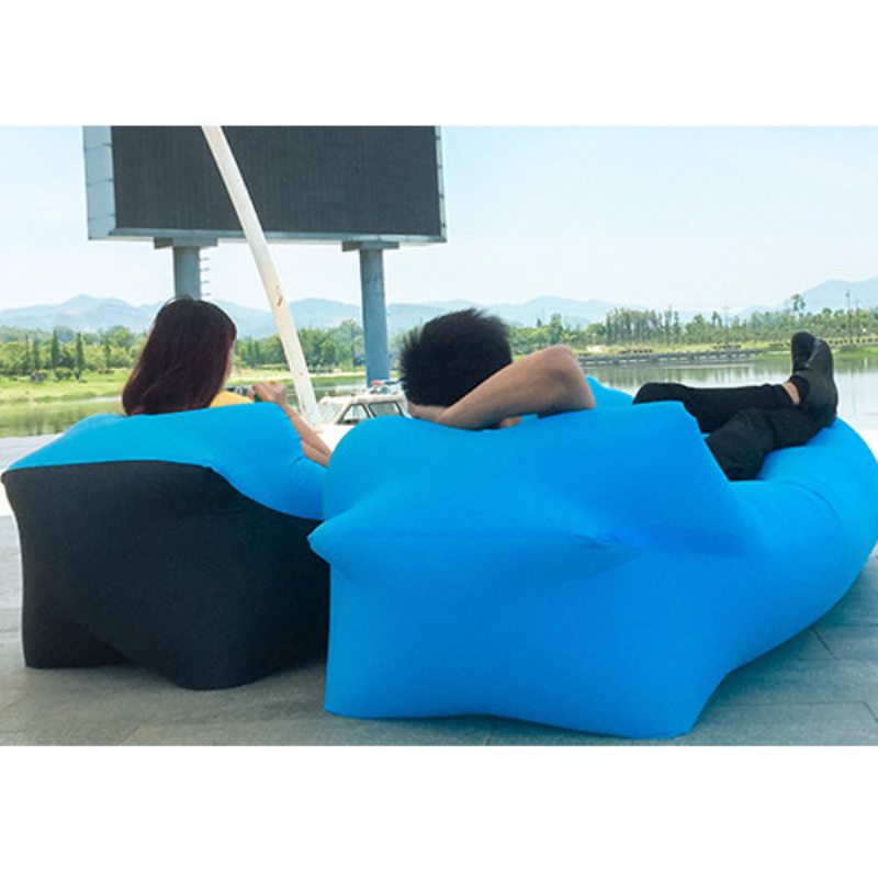 Vylepšená Verzia Outdoor Travel Lazy Sofa Nafukovacia Pohovka Fast Air Hojdacia Sieť