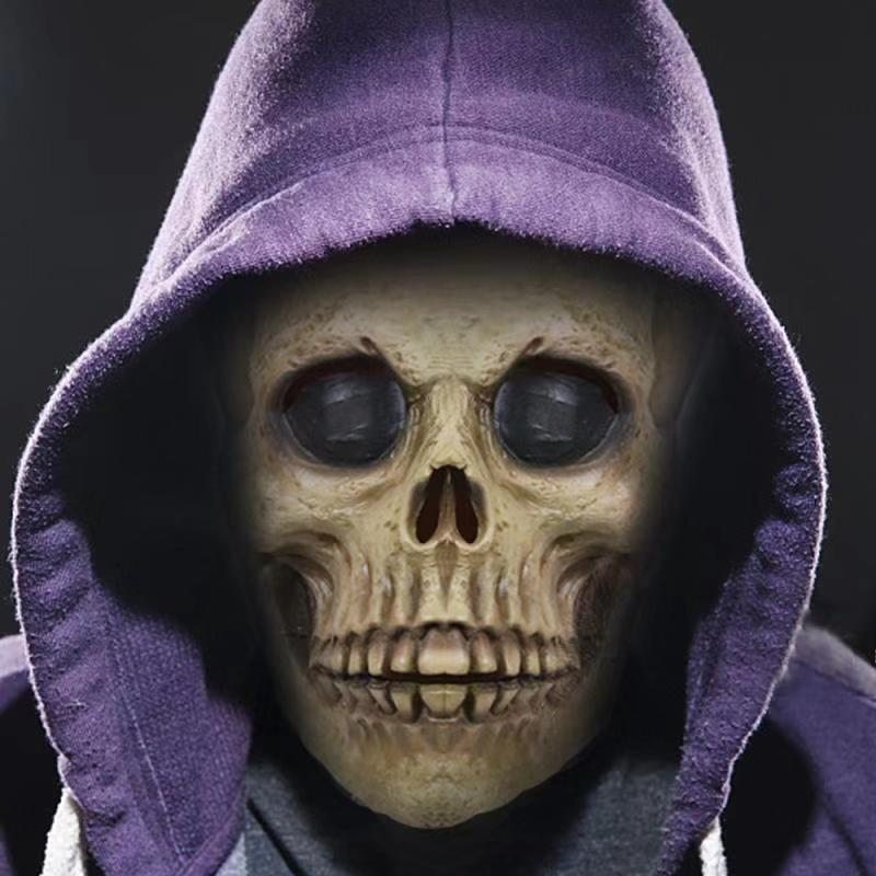 Skull Headgear Mask Halloween Horror Strašidelný Kričiaci Lebka Grimace Head Tricky Party Potreby