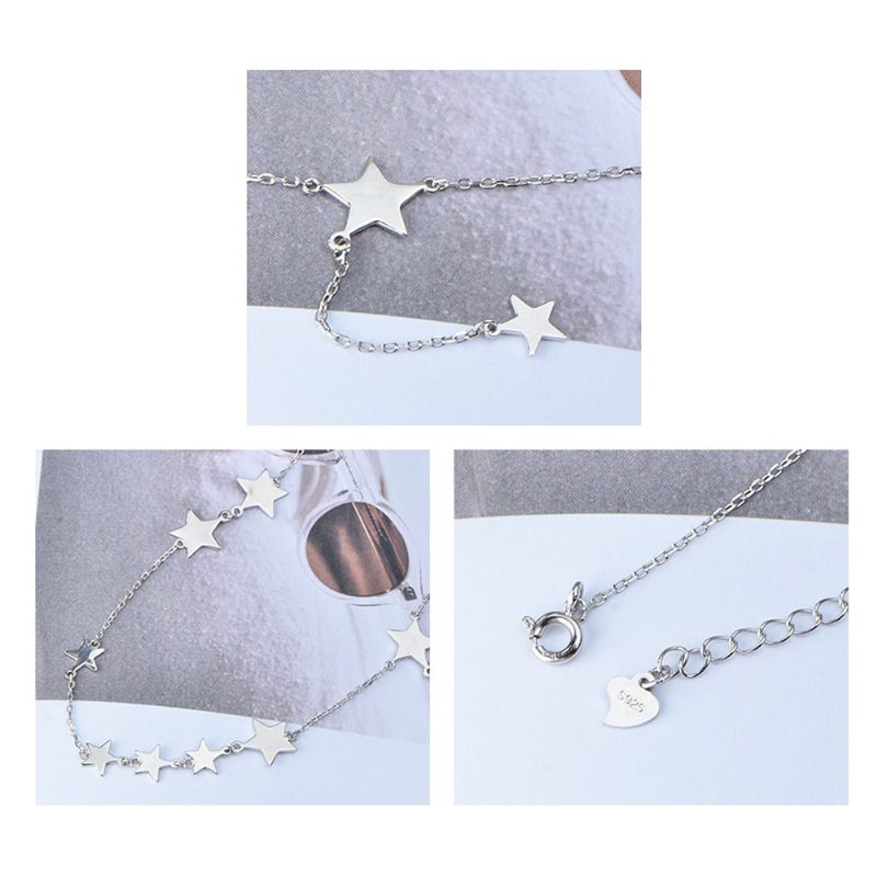 Náhrdelník Lucky Star Choker Originál Sterling Ornament S S925 Silver Pre Ženy Dievčatá