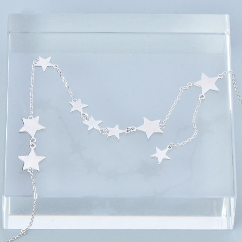 Náhrdelník Lucky Star Choker Originál Sterling Ornament S S925 Silver Pre Ženy Dievčatá