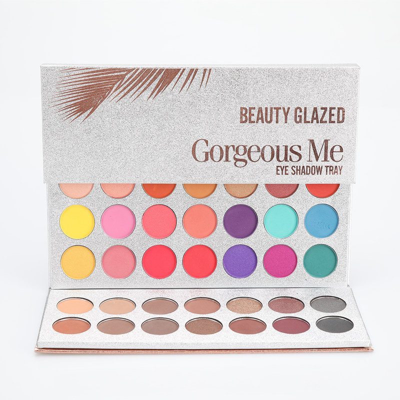 63colors Pro Paleta Očných Tieňov Dymové Matné Očné Tiene S Dlhotrvajúcim Trblietavým Zvýrazňovačom Bronzer