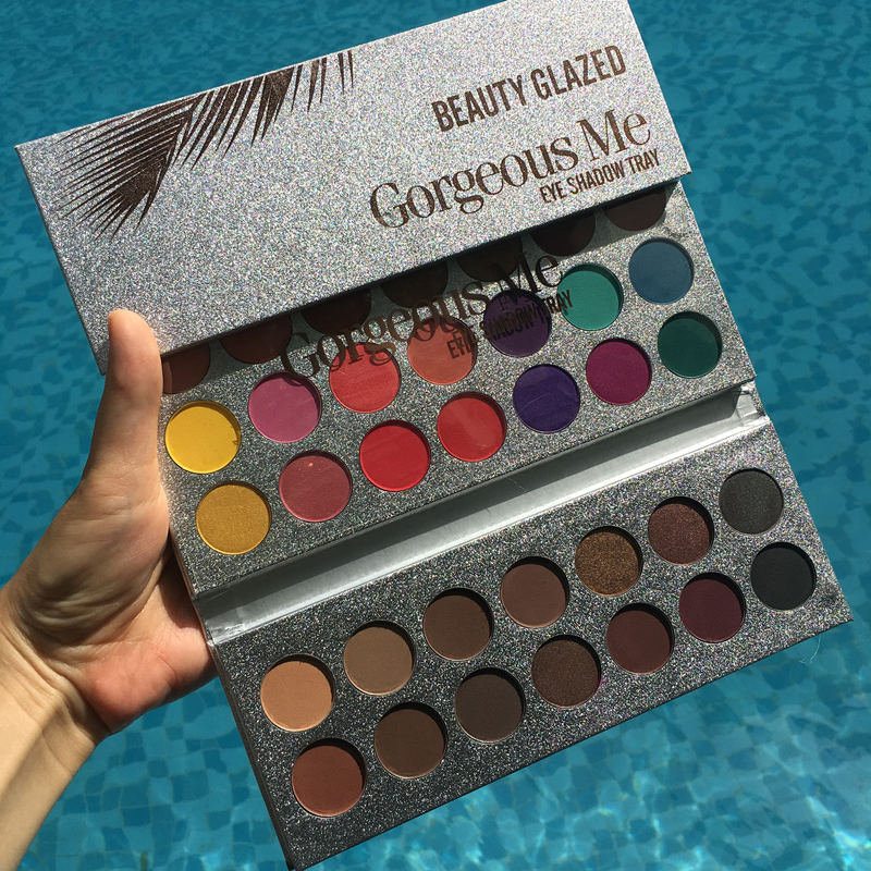 63colors Pro Paleta Očných Tieňov Dymové Matné Očné Tiene S Dlhotrvajúcim Trblietavým Zvýrazňovačom Bronzer