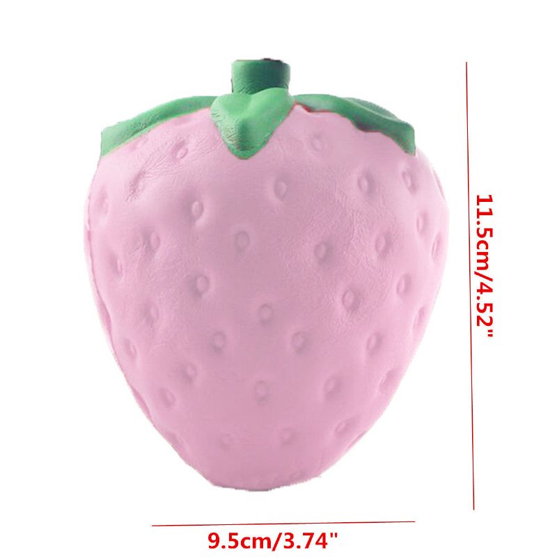 11.5 X 9.5 cm Kawaii Squishy Strawberry Mäkké Telefón Tašky Na Kľúče Popruhy Pomalé Stúpanie