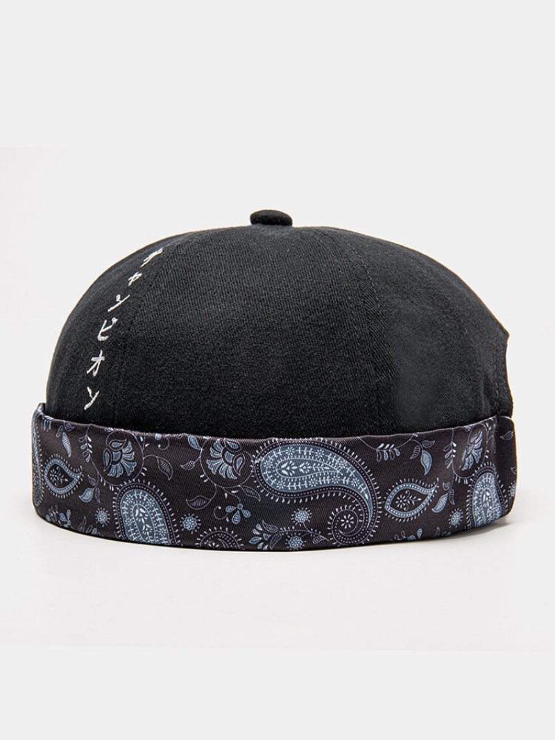 Unisex Polyester Bavlna Japonské Písmo Perris Vzor Tlač Všestranná Čiapka Bez Okraja Landlord Cap Skull Cap